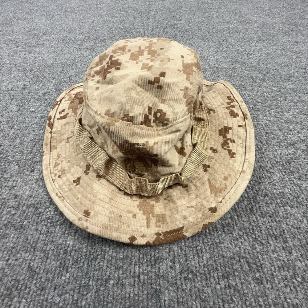 SEKRI Hat Boonie Mens Medium Beige MARPAT Desert Camo Wide Brim USMC Military